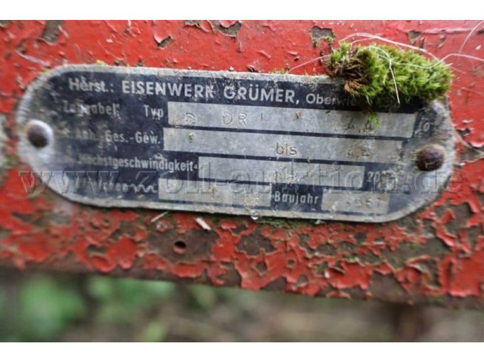 1 Deichselanhänger Kipper Hersteller unbekannt 3300 kg., Bj. 1970 – foto 3 – kavel bij Zoll-Auktion, Clausthal-Zellerfeld