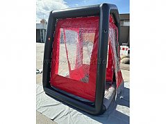 Dekontaminationsdusche aufgebaut