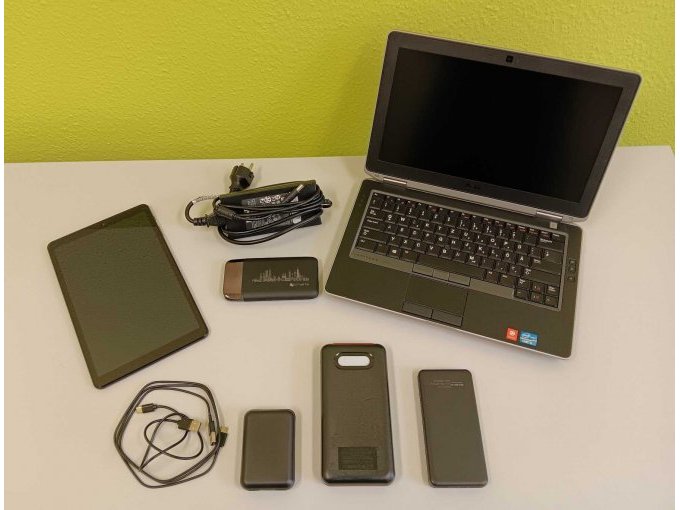 Notebook, Tablet und Powerbanks