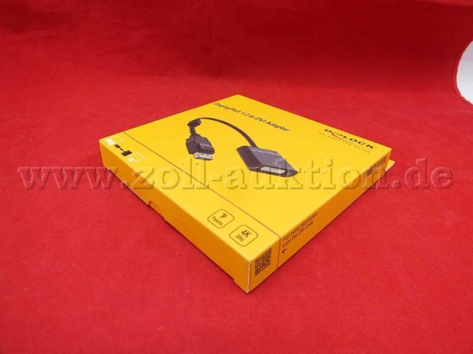 1 Delock Adapter, DisplayPort 1.2 Stecker zu DVI Adapter, schwarz in OVP – foto 3 – kavel bij Zoll-Auktion, Paderborn