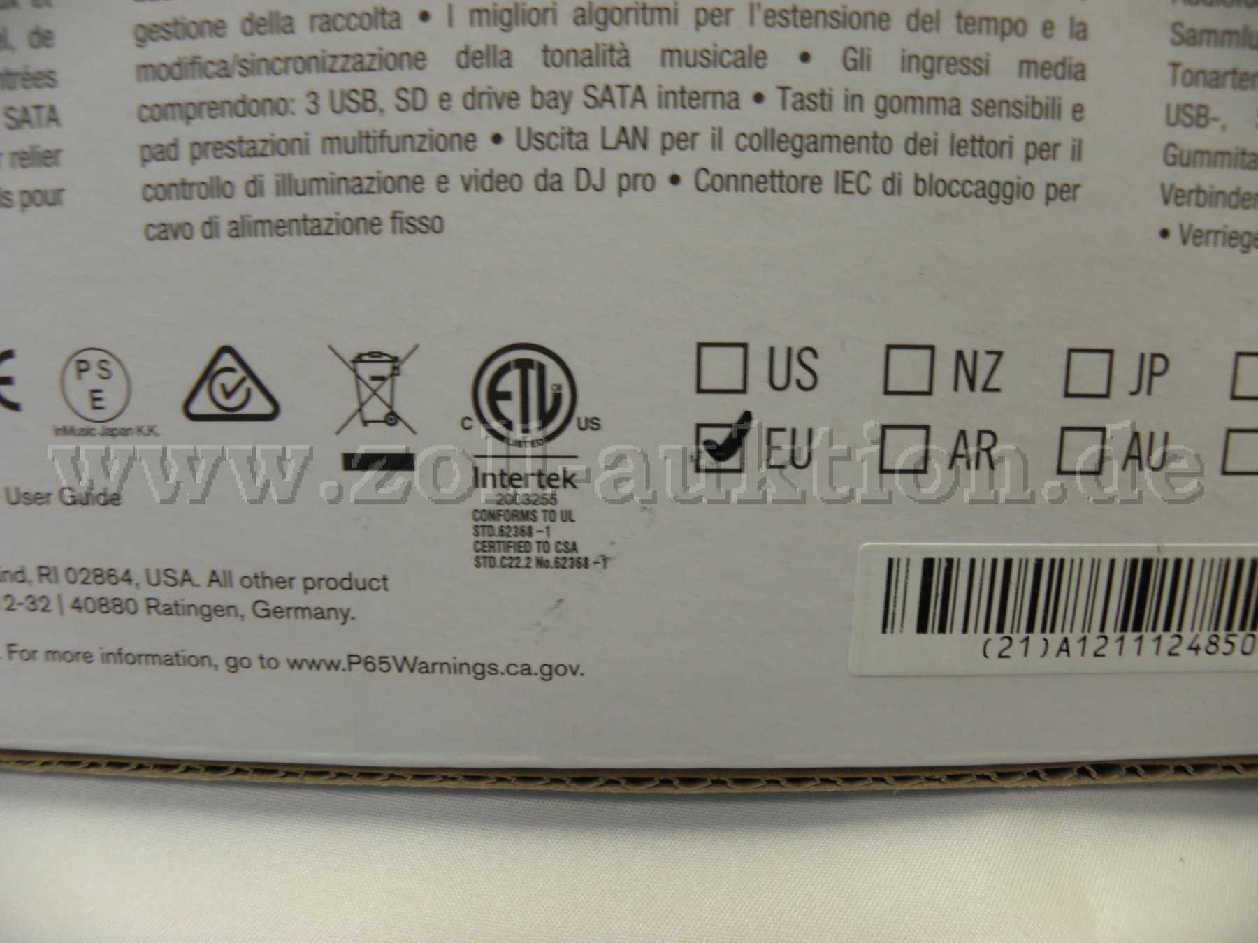 Denon DJ SC6000 Prime für den europäischen Markt