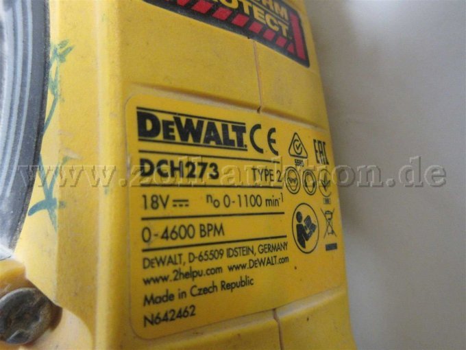 Dewalt Kombihamemr Typenschild