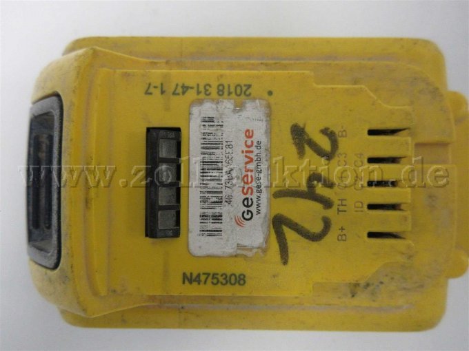 Dewalt Akku Draufsicht