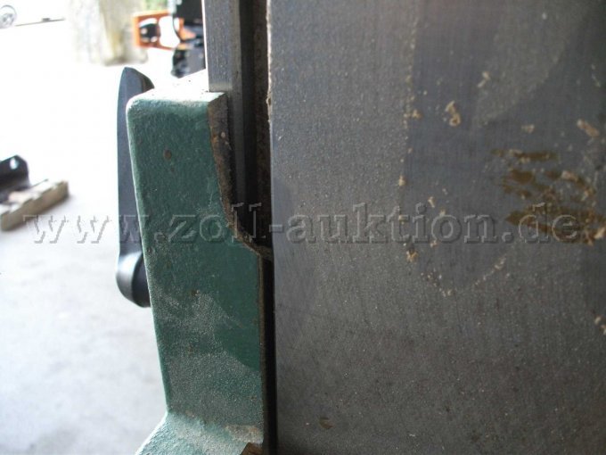 Ansicht abgebrochener Klemmbock Abrichtanschlag