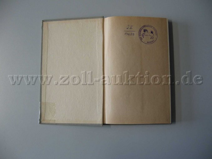 Innenseite mit Kürzel und Stempel