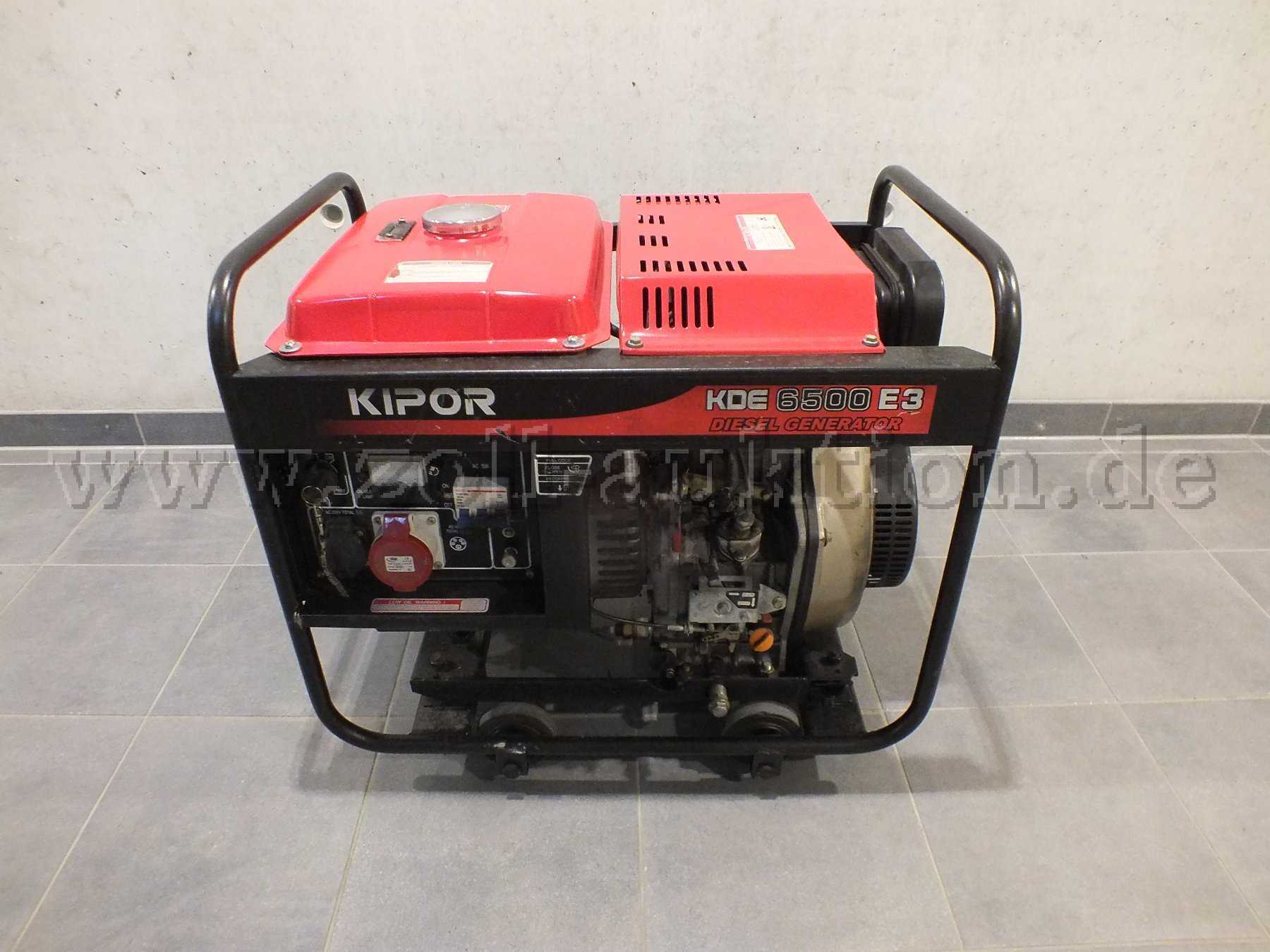Seitliche Ansicht von rechts der Baugruppen - Kipor Kde6500E3