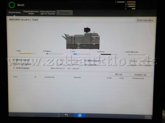 1 digitale drukpers Ricoh Pro C7200X, Heidelberg Versafire EV (5-kleurenmachine) – foto 5 – kavel bij Zoll-Auktion, Nürnberg