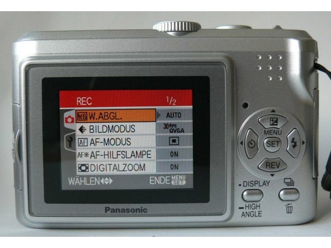 Digitalkamera Panasonic DMC-LZ3 Display mit Bedienfeld
