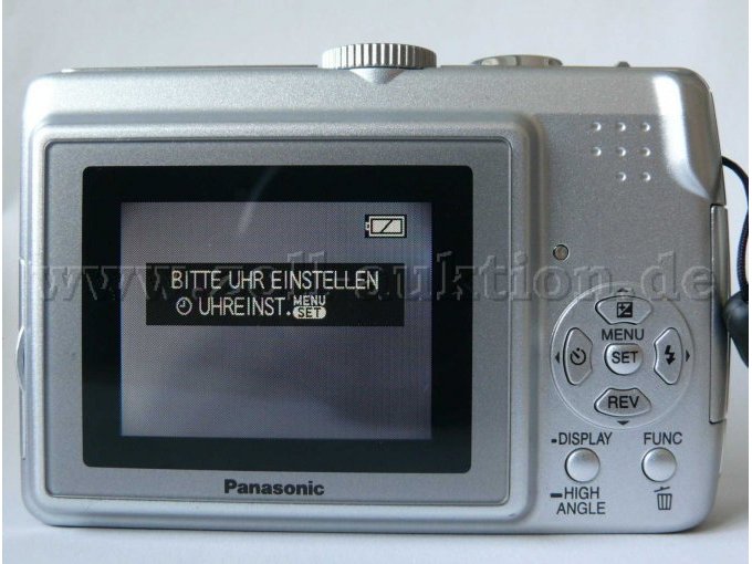 Digitalkamera Panasonic DMC-LZ6-Display und Bedienelemente