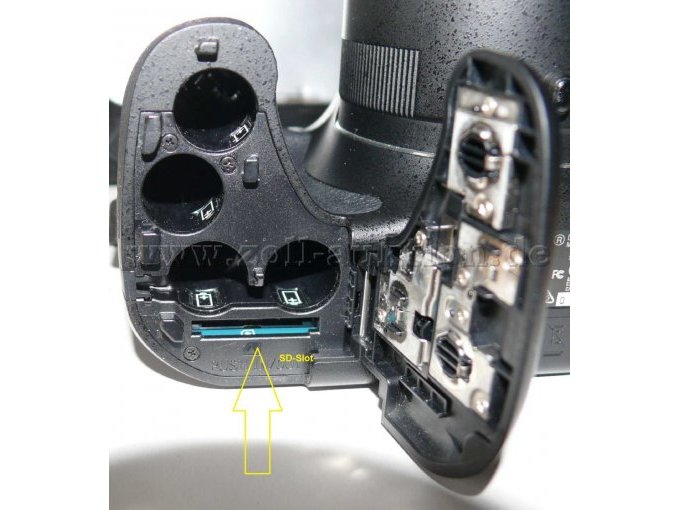 Digitalkamera Sony DSC-H 300
Batteriefach SD-Slot