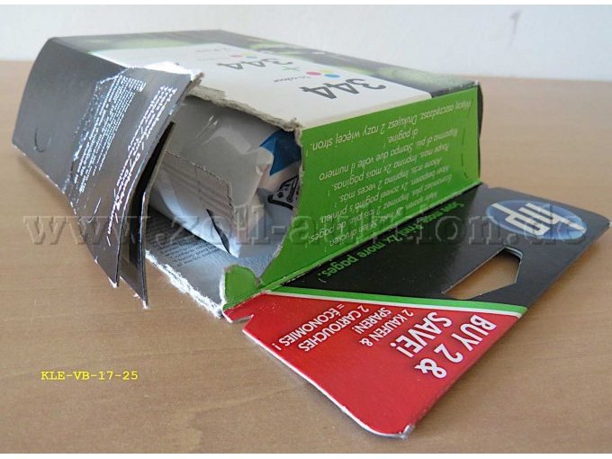 Geöffnete/beschädigte Umverpackung