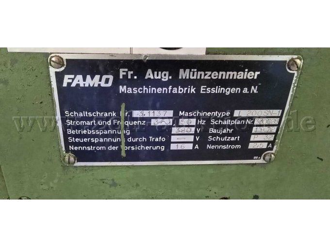 Schleifmaschine FAMO