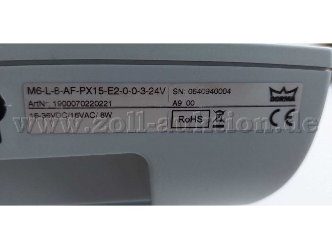 Daten zu dem Terminal, Tiefe 55mm