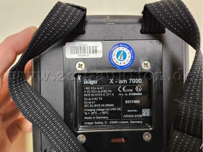 Dräger X-am 7000 Messgerät Prüfstempel bis 03/2026