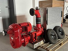 Pumpe Ansicht vorne mit Steckrädern