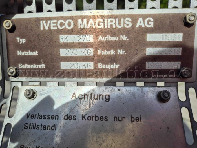Korb Typschild