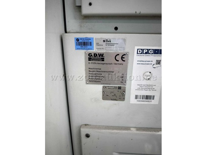 Typenschild Drehmaschine