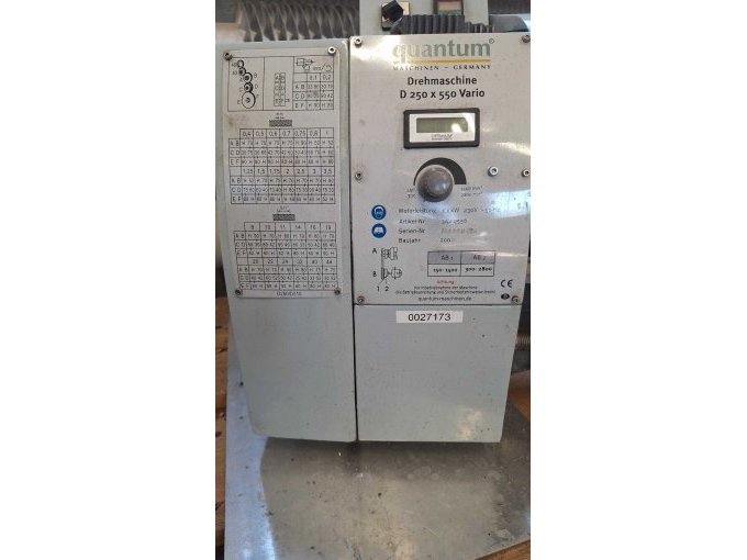 1 Drehmaschine, Quantum, D 250 x 550 Vario – foto 3 – kavel bij Zoll-Auktion, Göppingen