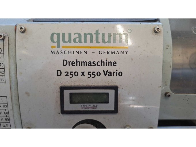 1 Drehmaschine, Quantum, D 250 x 550 Vario – foto 4 – kavel bij Zoll-Auktion, Göppingen