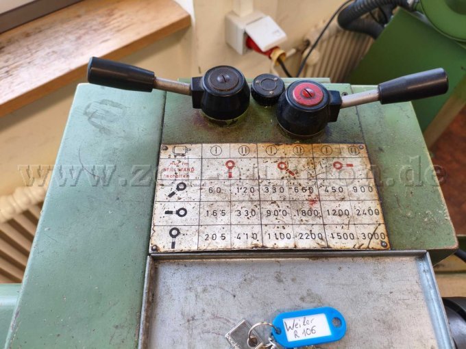 Drehmaschine konventionell Weiler Primus_Deckel (Draufsicht)