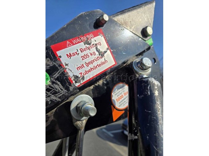 Typenschild Max Belastung