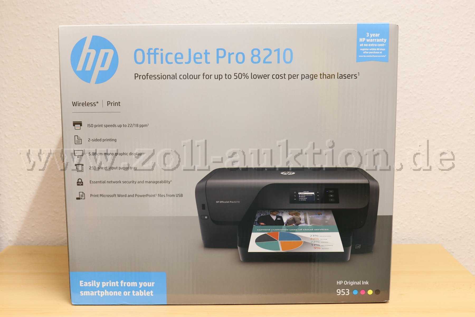 1 stampante HP OfficeJet Pro 8210 — come nuova