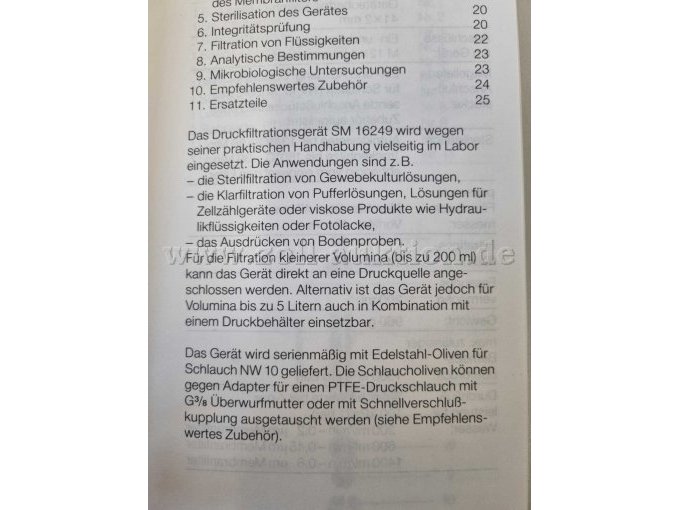 Druckfiltrationsgerät