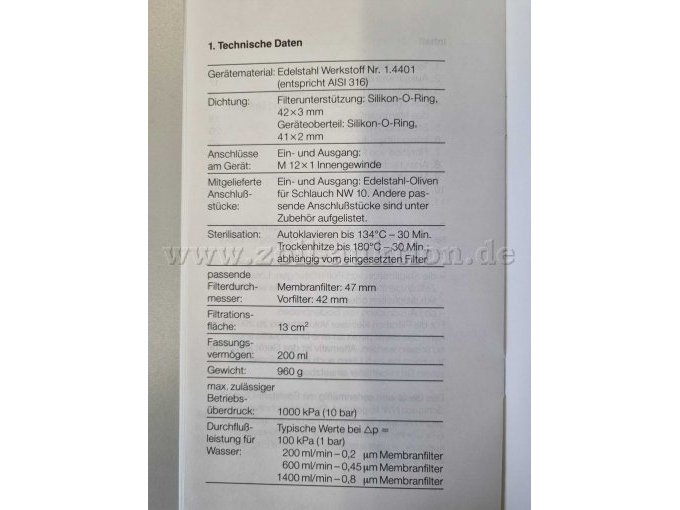 Druckfiltrationsgerät