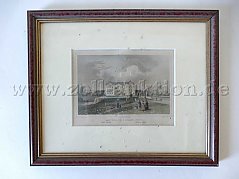 1 Druckgraphik (Stahlstich auf Papier) - Das Königliche Schloß Brühl