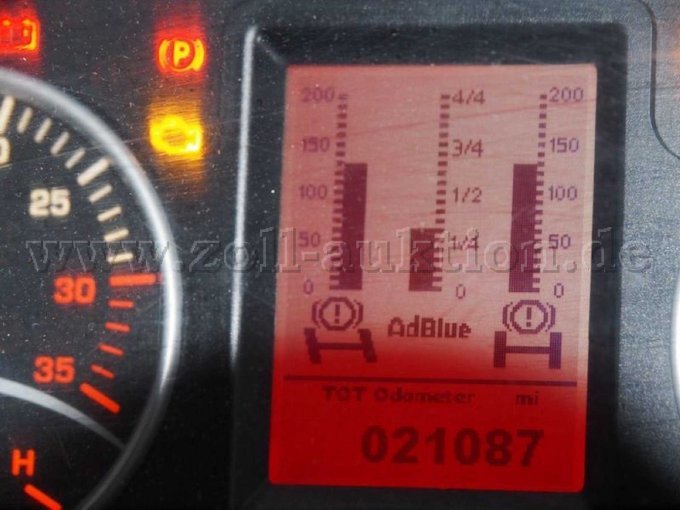 Ansicht Stand Wegstreckenzähler