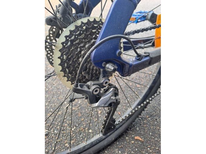 Detailansicht Zahnkranzkassette und Schaltwerk