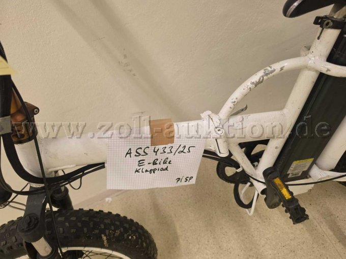 1 E-Bike, Klapprad, Hersteller unbekannt, nicht fahrbereit – foto 4 – kavel bij Zoll-Auktion, Ludwigshafen am Rhein