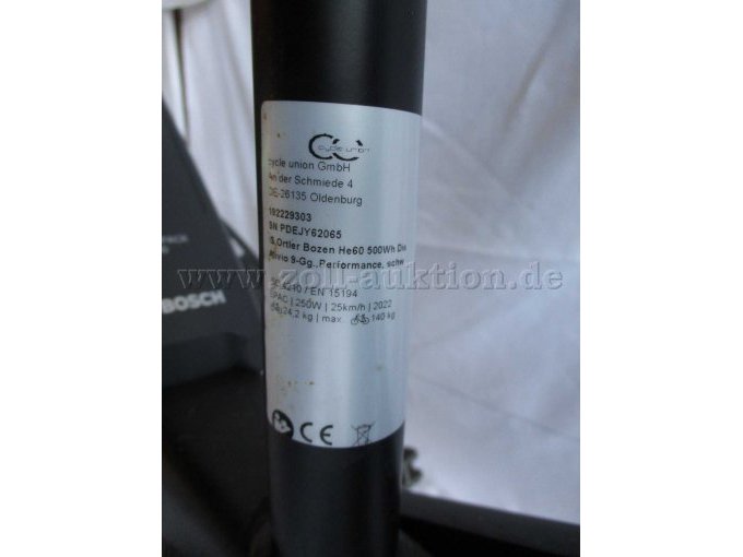 Ansicht Typenschild mit CE-Kennung