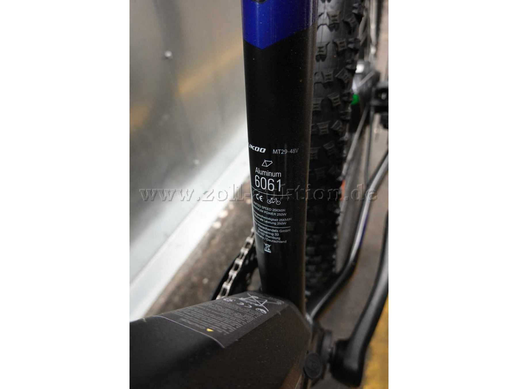 Likoo-MT29
Rahmen Aluminium 6061 T6