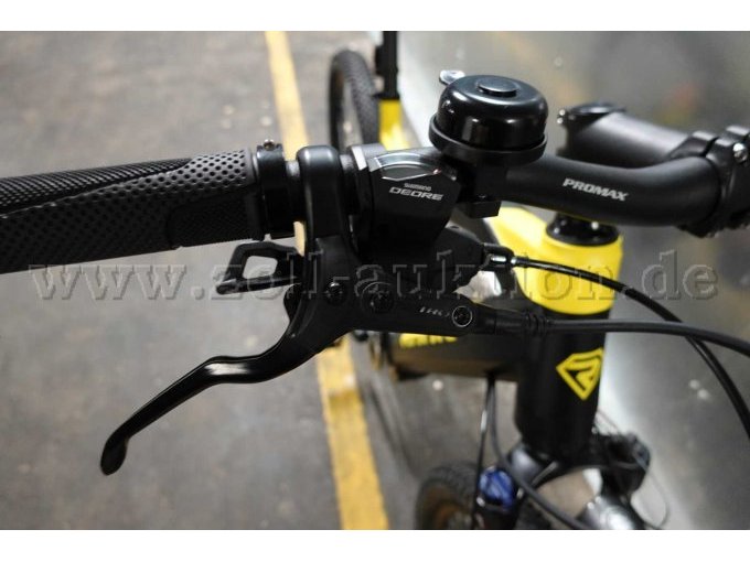 E-Bike Rank Leopard 5 -
Gangschaltung: Shimano Deore
Lenker Aluminum Promax