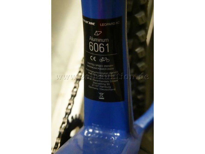 RANK Leopard XC
Rahmen Aluminium 6061 T6