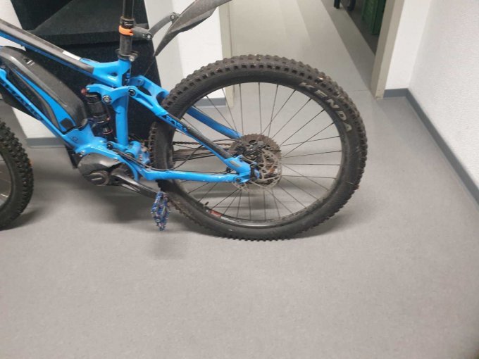 Blick auf Schaltwerk und Ritzelpaket