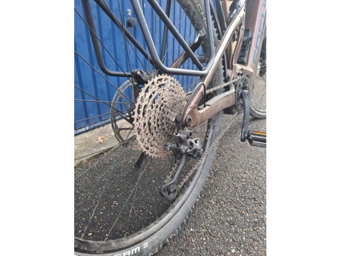 Detailansicht Zahnkranzkassette und Schaltwerk