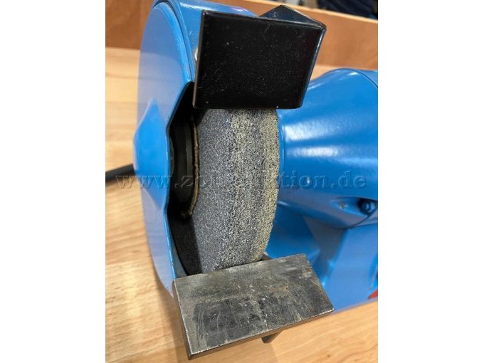 Ansicht linke Schleifscheibe