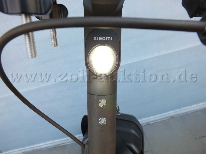 Aufnahme des eingeschalteten Lichtes am Lenker