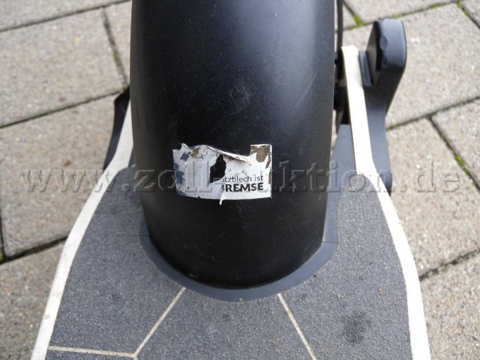 Ansicht Schutzblech vorn