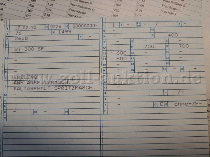 1 Ebeling ST300SF Kaltasphalt – Spritzmaschine Anhänger – foto 8 – kavel bij Zoll-Auktion, Stahnsdorf