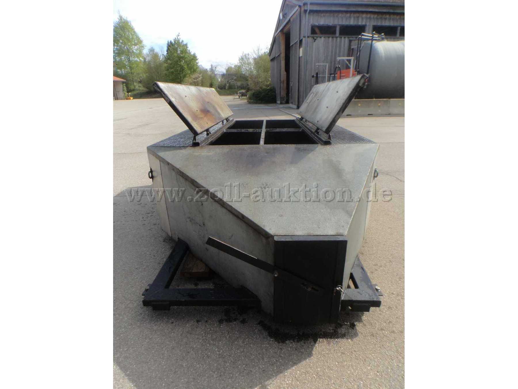 Edel Asphalt-Thermobehälter, von hinten
