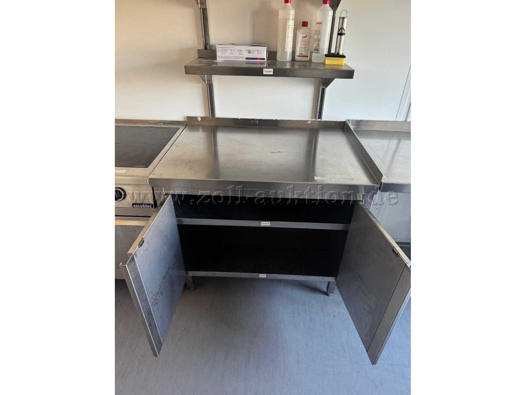 Arbeitsfläche Klein mit 2 Klapptüren