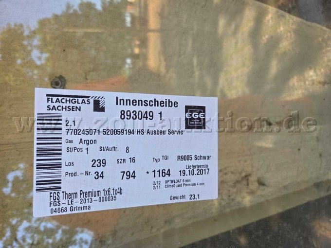 genauere Informationen zum Glas