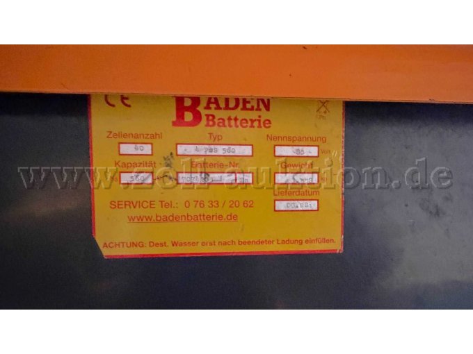 Still Elektrostapler R 6020 Typenschild Batterie