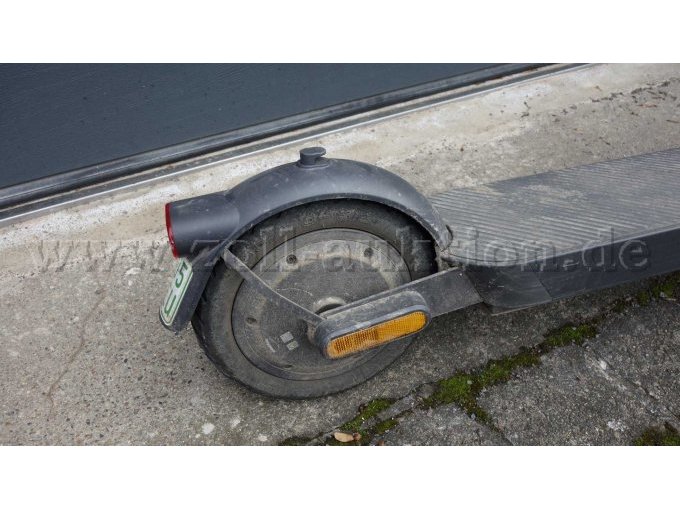 Hinterrad, verschmutzt