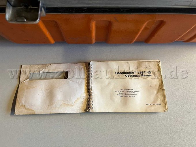 Geodimeter Gebrauchsanweisung