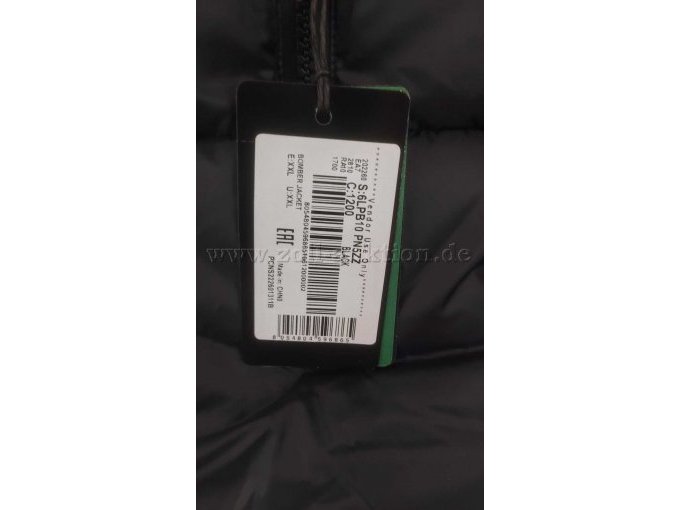 Etikett des Herstellers