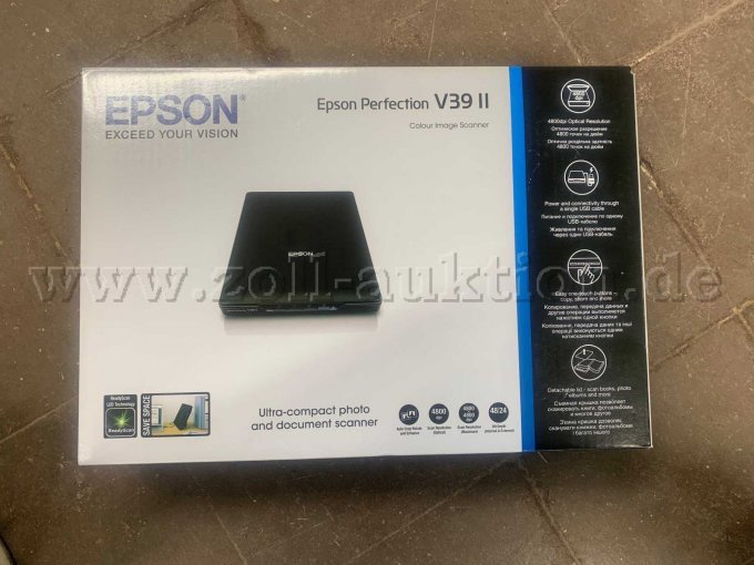 Epson Perfection V39II - karton oben Epson Perfection V39II - karton oben